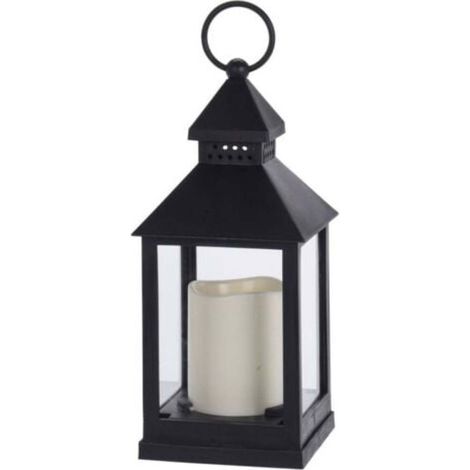 Vintage Lantern Decorative LED,Flickering Flameless Candle with Timer, ,Decorative Hanging Lanterns for Indoor Outdoor Garden Yard