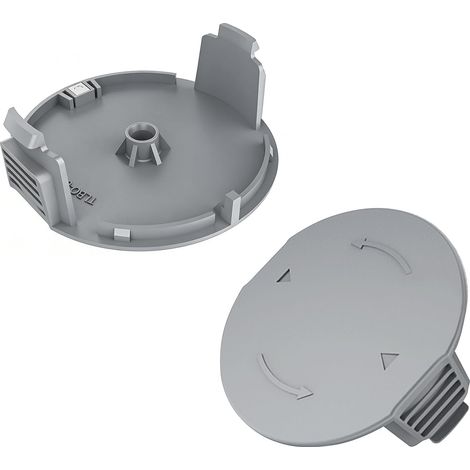 2 Stück Freischneider-Spulenabdeckungen, kompatibel mit Bosch 1600A01R5J, Ersatz-Freischneiderabdeckung für Bosch Universal GrassCut 18, Universal GrassCut 18-26