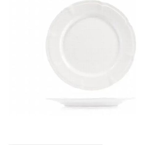 Assiette à dessert en porcelaine blanche Palace 19,5 cm