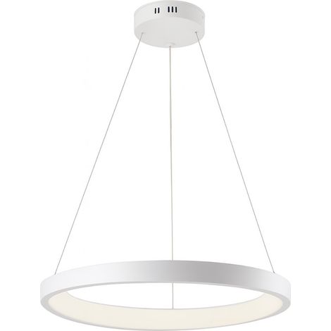 Sospensione Moderna Perth In Plastica Bianca Con Led Integrato 32W 4000K (1/3)