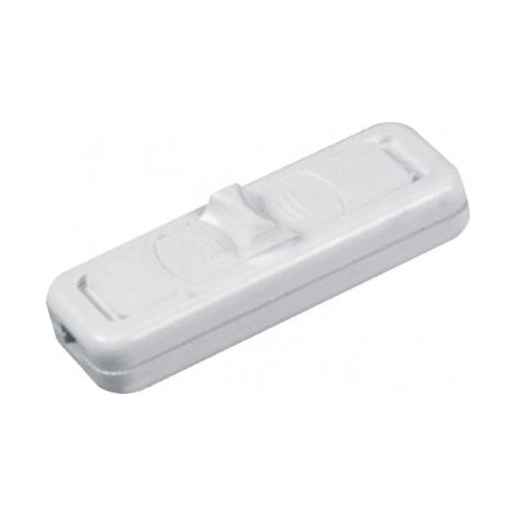 Interrupteur à glissière, traversant ou en bout, bipolaire, 2,5 A/250 V, blanc, WS-2P/blanc