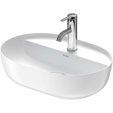 Duravit Aufsatzbecken LUV o ÜL m HLB 500x350mm 1 HL we seidenmatt (1/2)