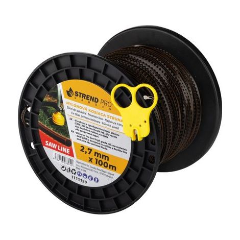 Mähfaden Strend Pro Premium SawLine, 2,7 mm, L-100 m, gezahnt
