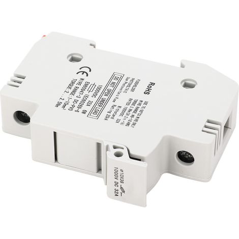 GYPV-32 PV Fusible Titulaire 1P 32A 1000VDC Fusible avec GYPV-1038 30A PV Fusible Photovoltaïque Din monté sur Rail Fusible Fusible PV Système de Production D'énergie PV Protection.