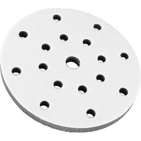 Polisseuse pneumatique/électrique sous vide, coussinet éponge universel, plateau de ponçage abrasif perforé de 15 cm (6 pouces) avec fixation Velcro (1/5)