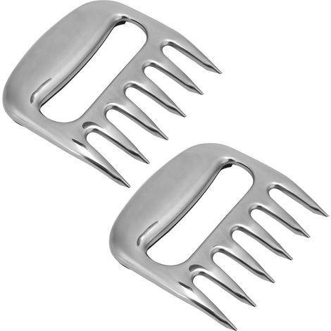 Séparateur de viande en acier inoxydable en forme de griffe d'ours, outil de barbecue pour dinde (1/5)