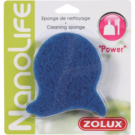 Eponge de nettoyage Power pour aquarium couleur bleu - zolux