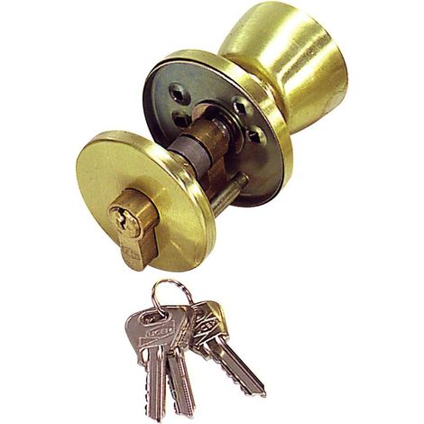 UCEM cilindro ucem 5000-p la    53  con pomo , Cilindro Ucem 5000-p la    53.  - Con pomo.- Equipada con cilindro europerfil 5000p.- Picaporte reversible.- (1/3)