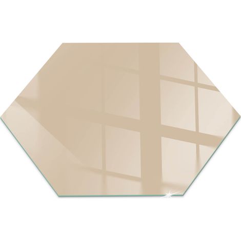 Piastra per Camino di Vetro Temperato Protezione per Caminetto dal Calore Resistente a Scintille e Graffi Colore Beige h40 cm (1/5)