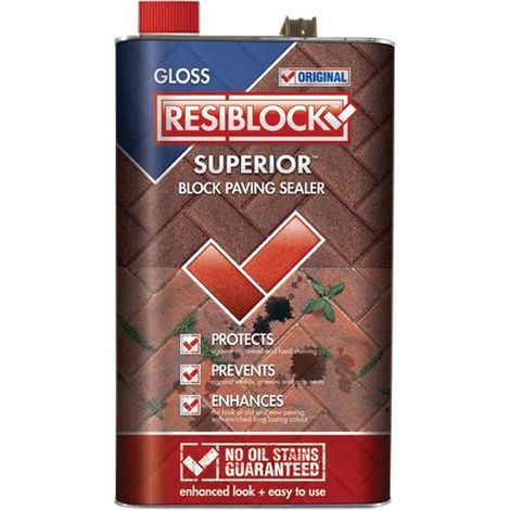 Everbuild RBORIGGL5 Resiblock Superior Original Gloss 5 litre EVBRBOGL5L