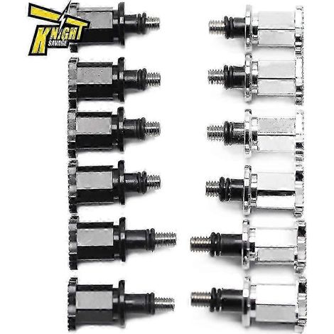 Lot de 6 vis de fixation avant à tête sphérique gravées en 3D pour Suzuki GSX1300R Hayabusa 2008-2020 (accessoires moto, pièce Eliminator, chromées) (1/5)