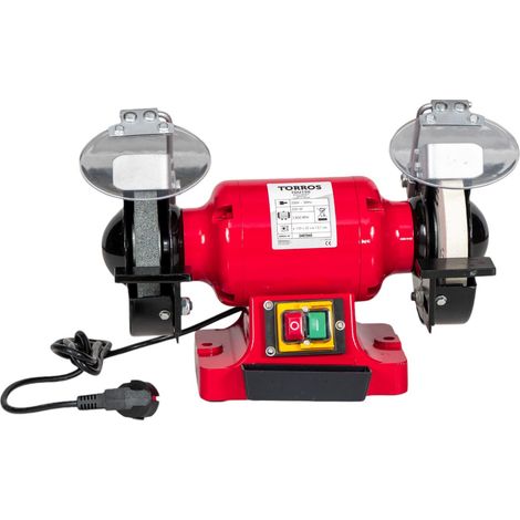 Touret à meuler ø150 mm 2850 tr/min 350 W 230V avec meules en grain 36 et 80 Torros TOU150 (1/5)