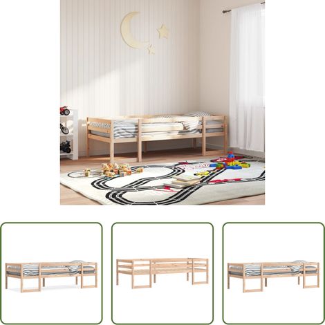 vidaXL Massivholz Kinderbett - Kinderbett 75x190 cm Massivholz Kiefer (1/5)