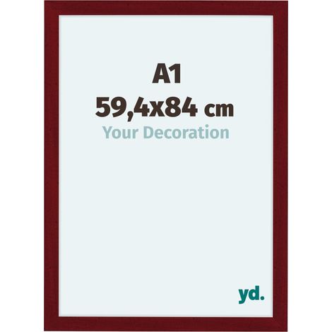 yd. - Cadre photo A1 59.4x84 - Vin Rouge Patine - MDF - Como (1/5)