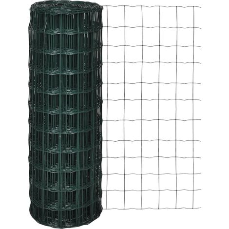 Clôture euro Acier 25 x 0,8 m Vert (1/4)