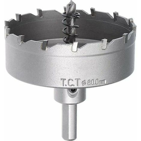 MINE Foret à métaux pour perceuse Scie cloche carbure foret scie cloche 80mm diamètre de coupe Tct pour tôle d'acier inoxydable 0.5mm-3mm 5mm thsinde (1/5)