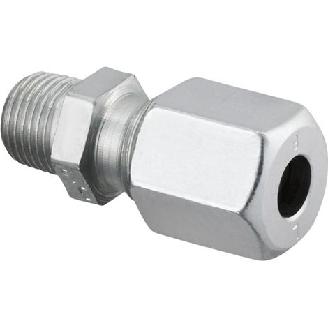 Oventrop Ofix-Oil Schneidringverschraubung 3/8x12mm, gerade Einschraubverschraubung, Stahl (1/2)