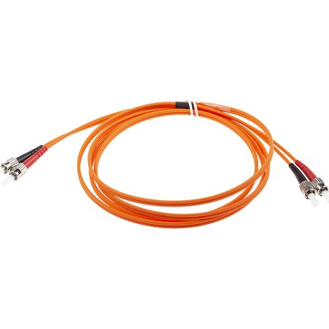 Câble fibre optique RS PRO 3m Avec connecteur / ST, OM1 Multi-mode ( Prix pour 1 ) (1/2)