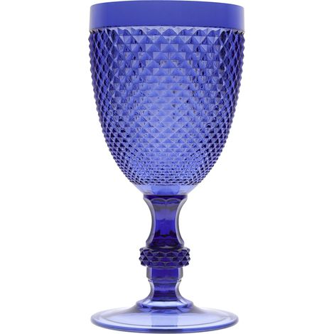 Verre à Pied 39 cL, Plastique, Bleu, 9,2 x 9,2 x 18,5 cm