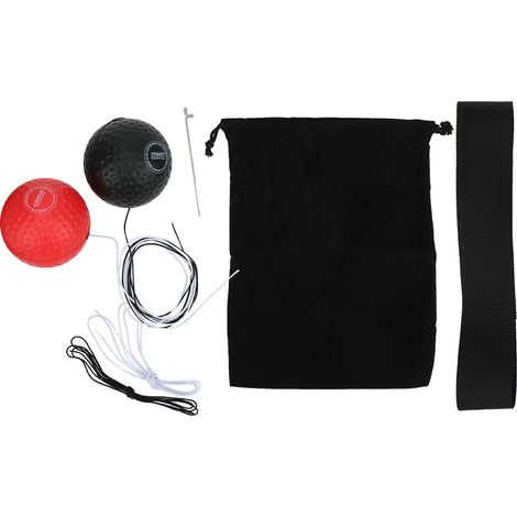 Ballon de boxe ajustable en mousse PU à fixer sur la tête, équipement de fitness sportif, ballon noir, ballon rouge (1/5)