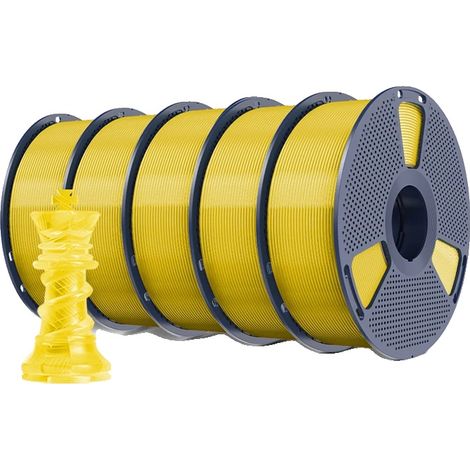 Filamento per stampante 3D, ad alta resistenza, senza bolle, giallo trasparente (1/2)