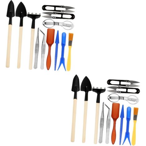 2 Ensembles Outils de Jardinage cultivateur Tondeuse désherbeur Ceinture kit Jardinier Ciseaux Jardinage truelle de Jardinage en métal Outils de Jardin Sol en Vrac pelles Le Fer (1/5)