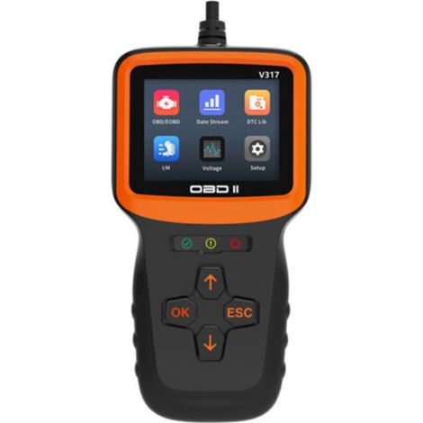 Obd2 Valise Diagnostic Auto, Obd2 Diagnostic Français Lecteur De Véhicule pour Tous Les Véhicules Après 2000, Lecteur De Défauts avec Toutes Les Fonctionnalités Obdii..