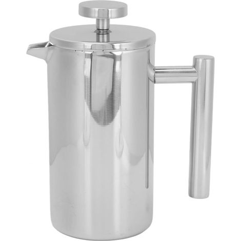 Cafetière à Presse Française, Presse à Café Isolée Double Couche en Acier (1/5)
