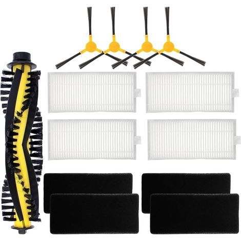 Ricambi per aspirapolvere Tesvor X500/X500 Pro/M1 T8 S6/Neatsvor X500 X600: 4 spazzole laterali, 1 spazzola e 4 filtri. (1/5)