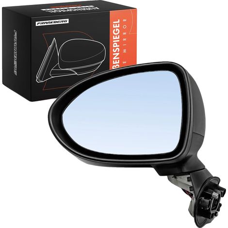 Miroir extérieur, fonctionnement électrique, couleur noire, type convexe, compatible avec KIA Rio II Sedan / KIA Rio III JB/UB (1/5)