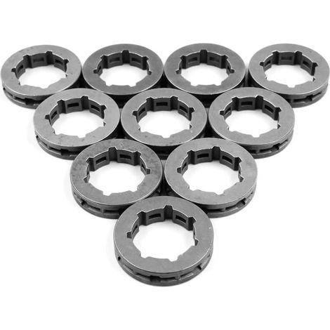 10 Stück 3/8 Zoll 7T 22 mm Kettenradfelge für Kettensägen 266 268 272 280 285 288 355 362 372XP 380 385XP (1/3)