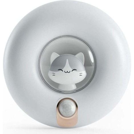 Veilleuse à capteur de mouvement rechargeable pour enfants, XU, éclairage d'armoire à intensité variable pour placard, Chambre, Couloir, Abri de toilette, Garage (mesure Φ93 x T31) - KZQ (1/4)