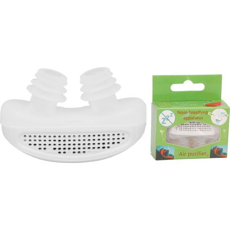 Dispositif Anti-Ronflement en Silicone Doux, Réutilisable avec 2 Évents, pour Spa et Salon de Beauté, Blanc (1/5)