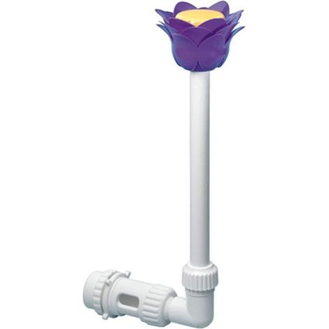 Fontaine extérieure pour piscine, réglable et fixée au mur avec double corde violette, adaptée aux jeux d'eau de terrasse, piscines de jardin, spas et autres points d'eau. (1/4)