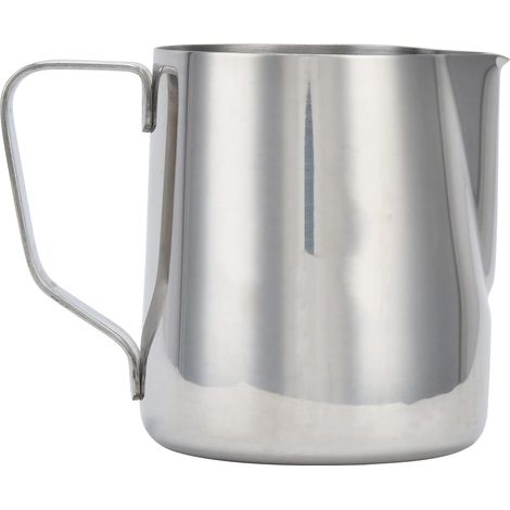 Pichets à mousser Le Lait 350 ml/12 oz, Tasse à café en Acier Inoxydable 304 avec échelle intérieure, Tasse à mousser Le Lait à Bouche Pointue pour la Cuisine à Domicile (1/5)
