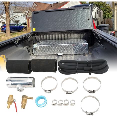 Kit de montage auxiliaire pour réservoir de carburant diesel 11408, réservoir de carburant à alimentation par gravité (1-3/4 pouce), argent (1/5)