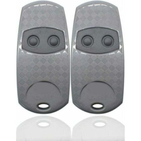 Télécommande Universelle Portail, Came Top 432EE Lot de 2 Telecommandes Portatives 433, Compatibles avec télécommande de Porte et de Garage Top432NA/432/432EV/432A /432M/432S T432/433.92MHz (Siber,TRI