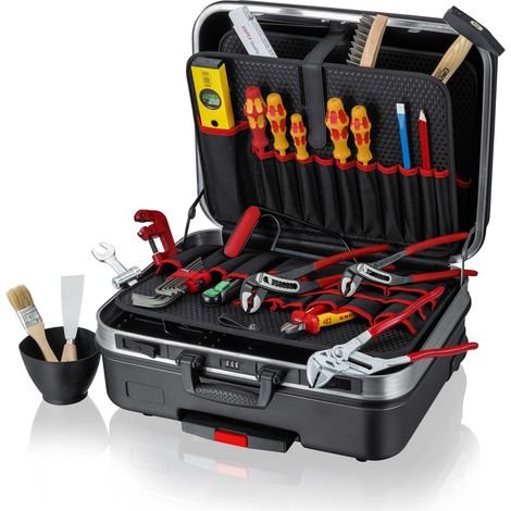 KNIPEX 00 21 06 HK S Maleta de herramientas "BIG Basic Move" Fontanería 31 piezas 515 mm (1/4)