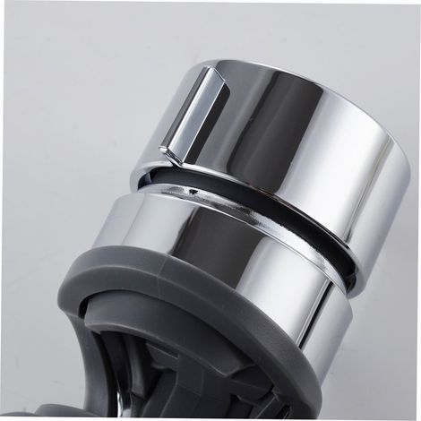Soporte para cabezal de ducha con varilla de soporte de 18–25 mm, cromo pulido, soporte móvil giratorio 360°, ABS (1/5)