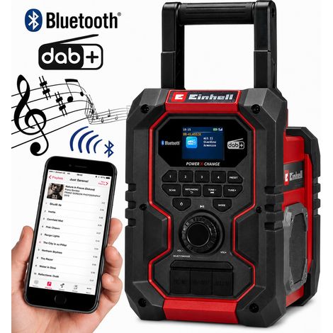 Einhell TE-CR PXC 3407995 Digital DAB Site Radio + Bluetooth Speaker USB Charger (1/5)