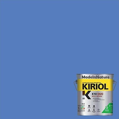 Peinture Bois et Métaux, Sous couche et Finition, Antirouille, sur Fer, Acier, Galvanisé, même rouillés, très opacifiant - 2.5 litres - RAL 5014. (1/4)