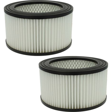 vhbw Set de 2x filtros compatible con Cecotec Conga PowerAsh 1200 aspirador de ceniza - Filtro HEPA antialérgico