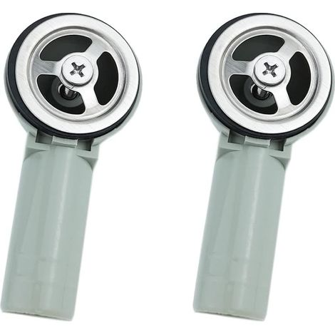 Interface Ronde de Débordement d'Évier, Lot de 2, Tête de Débordement 41 x 41 mm, Cache et Raccord Trop-Pain pour Lavabo (1/5)