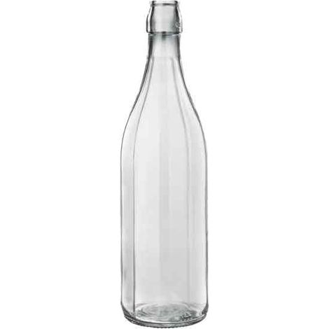 BOTELLA DE VIDRIO ACANALADA 1 L