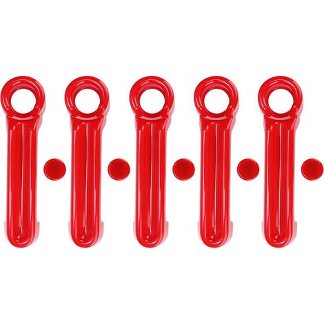 Cache-poignée de porte pour Jeep Wrangler JK (2007-2017), version 4 portes, rouge (1/4)
