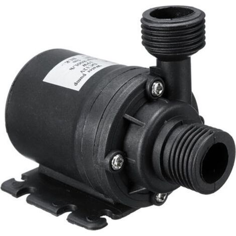 Pompe à eau DC 12V Pompe à eau submersible sans balais, 800L/H 5M Pompe amphibie pour étang Aquarium Fontaine solaire Système de circulation d'eau de piscine (pompe à eau AW500T DC12V)