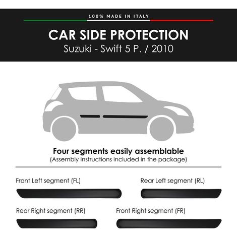 Modanature Laterali per Suzuki con Biadesivo 3M - Modello: SWIFT 5P.