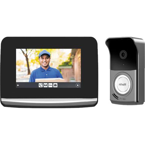 Visiophone io, Somfy, Prise secteur, Saillie, V500 PRO io + alimentation bloc secteur (1/3)