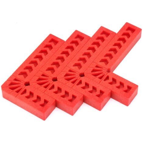 4 règles d'angle droit en plastique de type L à 90 degrés, outil de travail du bois, localisateur auxiliaire (3 pouces) (1/5)
