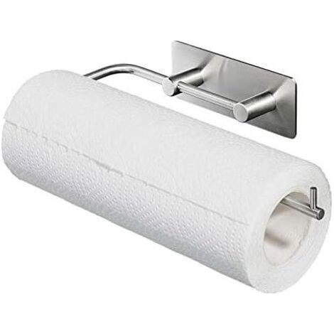 BUNTHAUS Auto-adhésif Support pour Papier Essuie-Tout Porte Rouleau de Cuisine porte Rouleau à Papier Mural, Pas de Forage, Acier Inoxydable